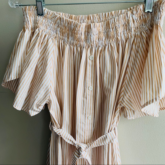 NWT Faithfull the brand Deia dress polo stripe 4 - Picture 4 of 8